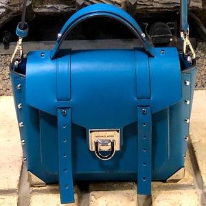 🤑PRICE DROP🤑  Michael Kors - Manhattan Medium Leather Satchel - Teal